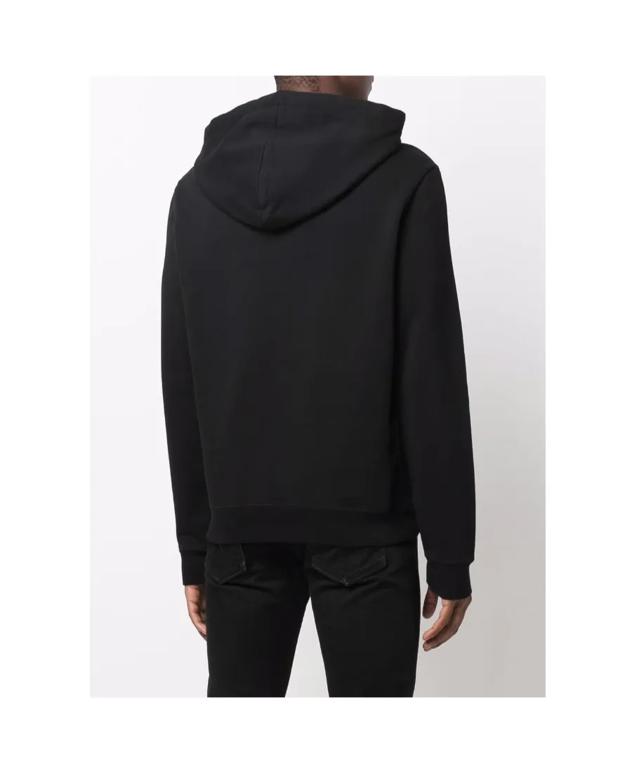 Saint Laurent Logo Printed Drawstring Hoodie