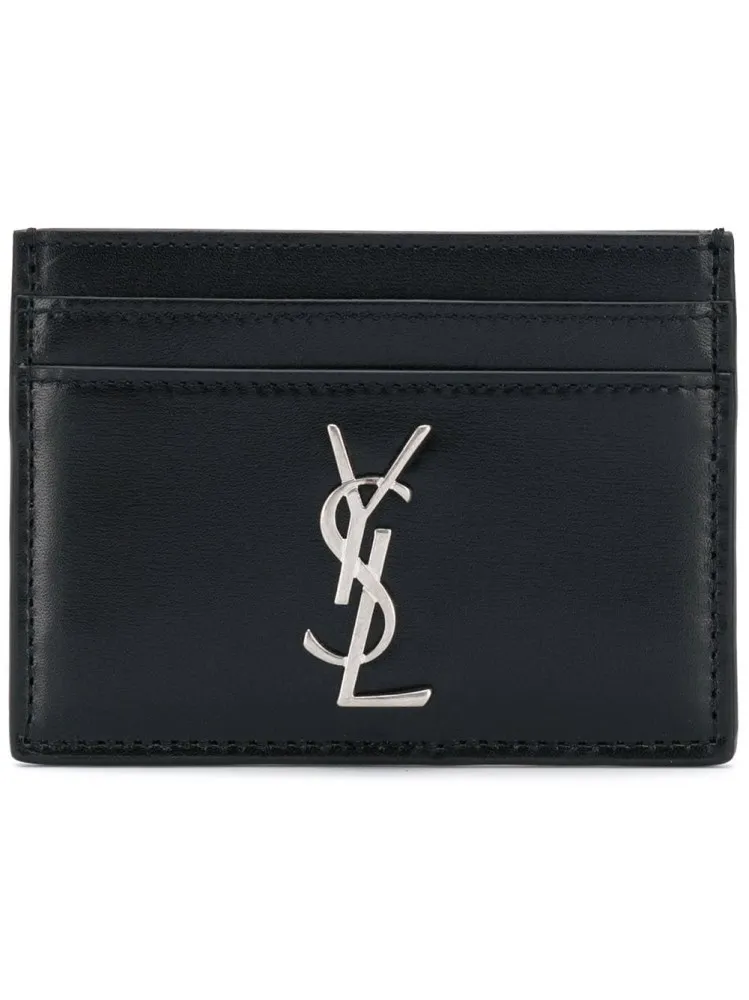 Saint Laurent Cassandre Logo Plaque Cardholder