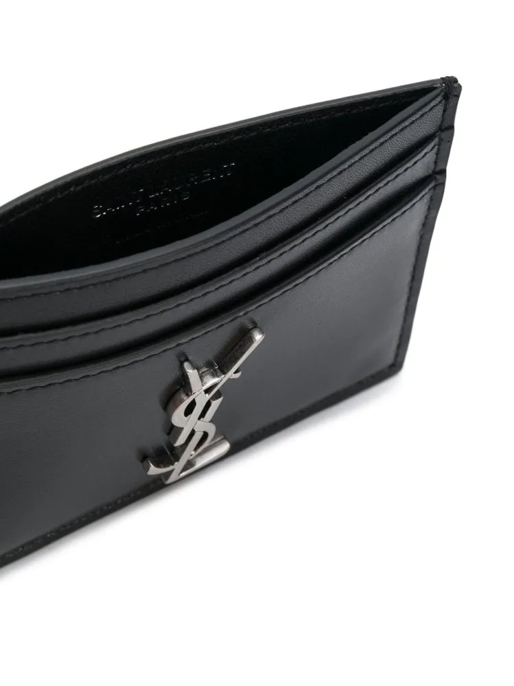 Saint Laurent Cassandre Logo Plaque Cardholder