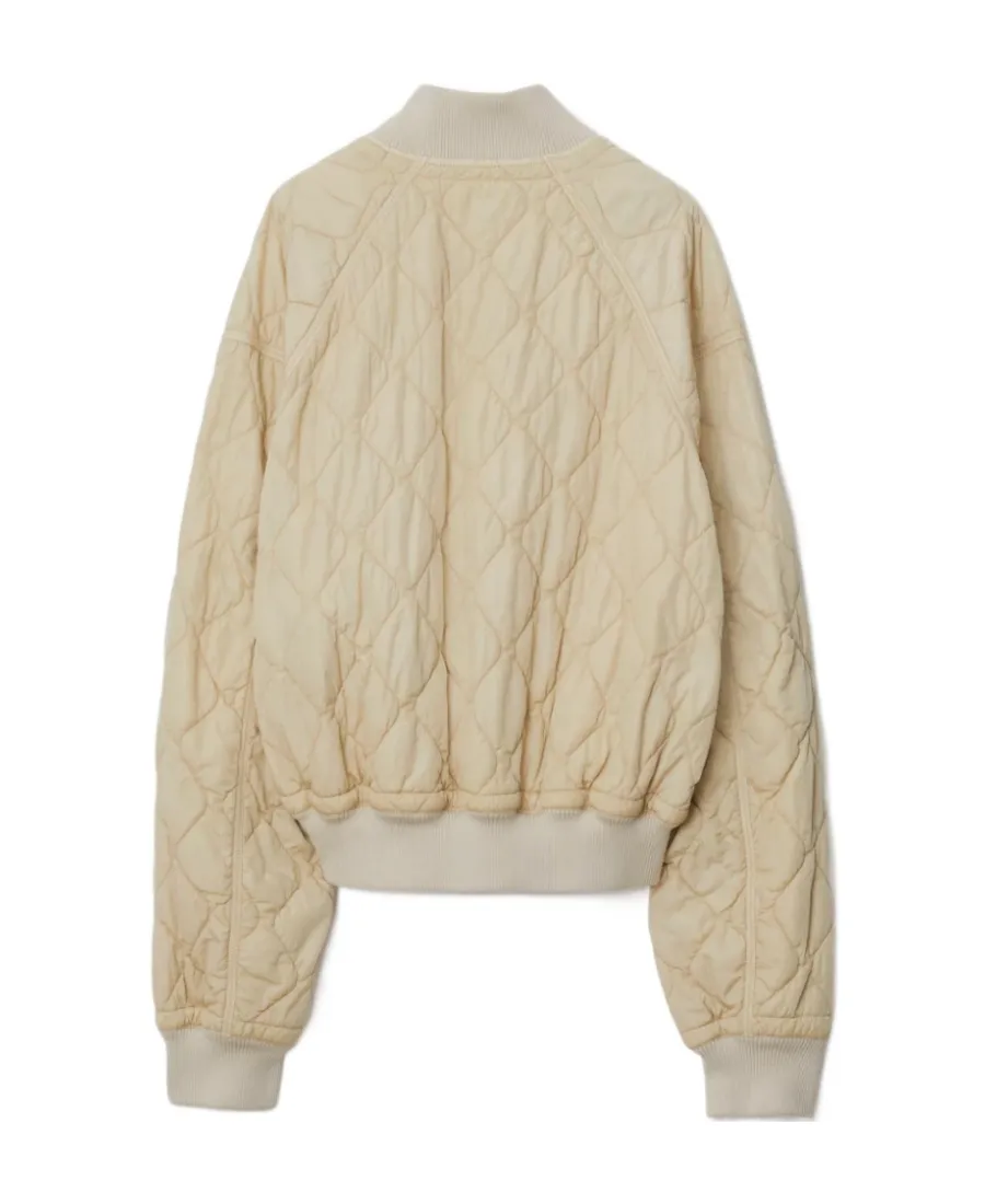 Burberry Quilted Buttoned Bomber Jacket