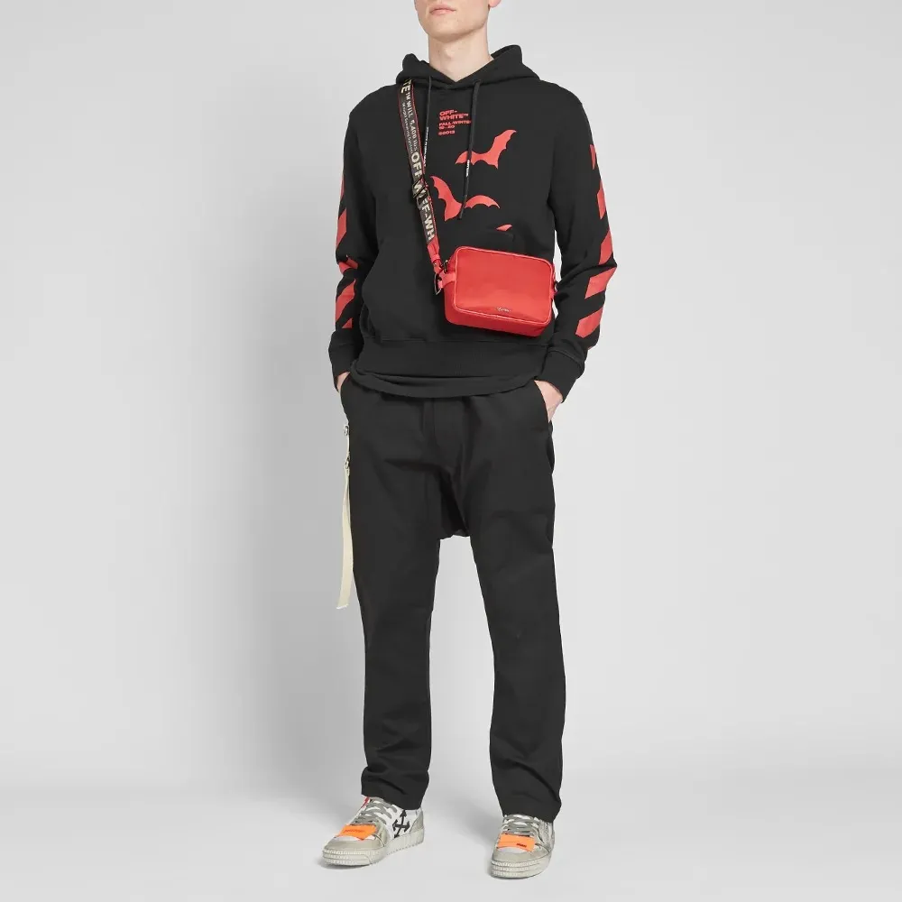 Bat Printed Hooded Sweater