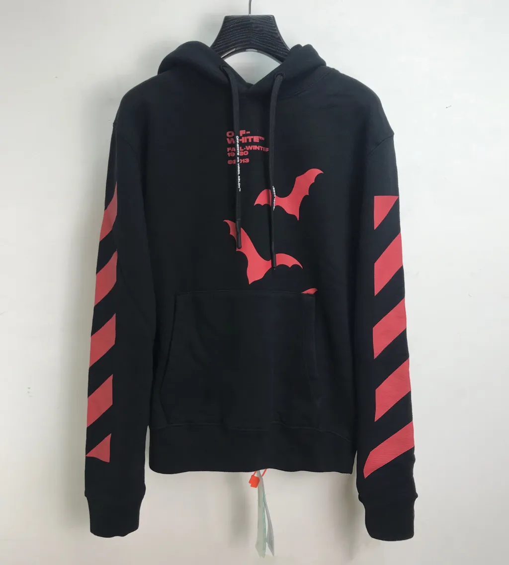 Bat Printed Hooded Sweater