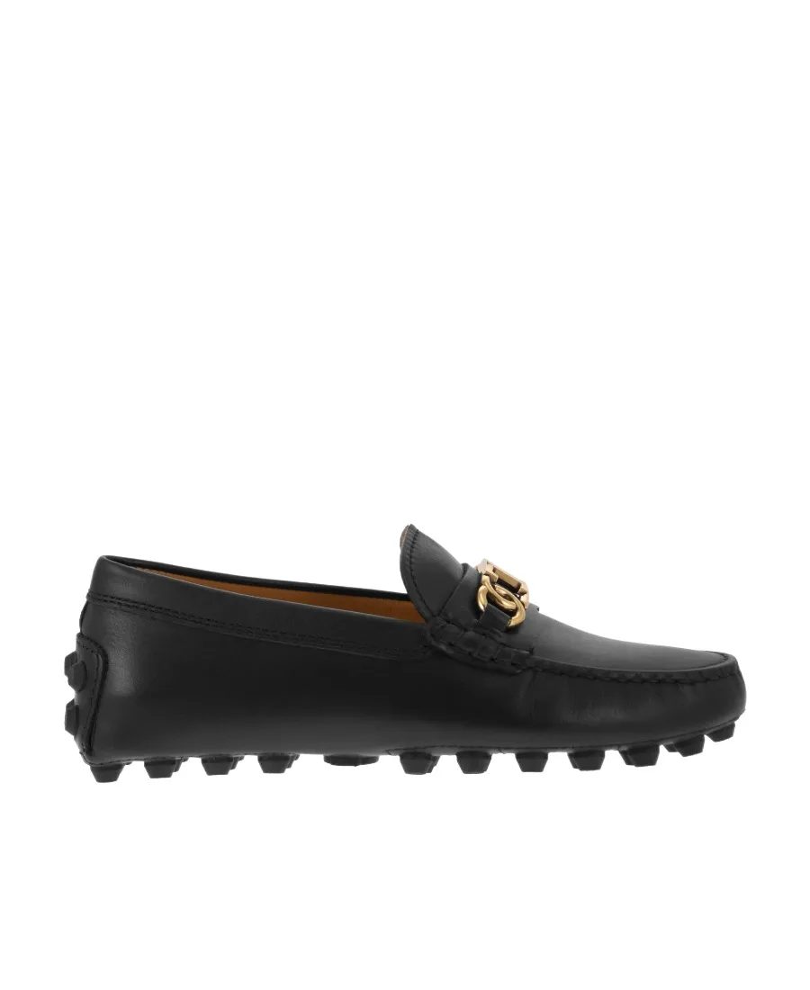 Tod's Logo Plaque Slip-On Loafers