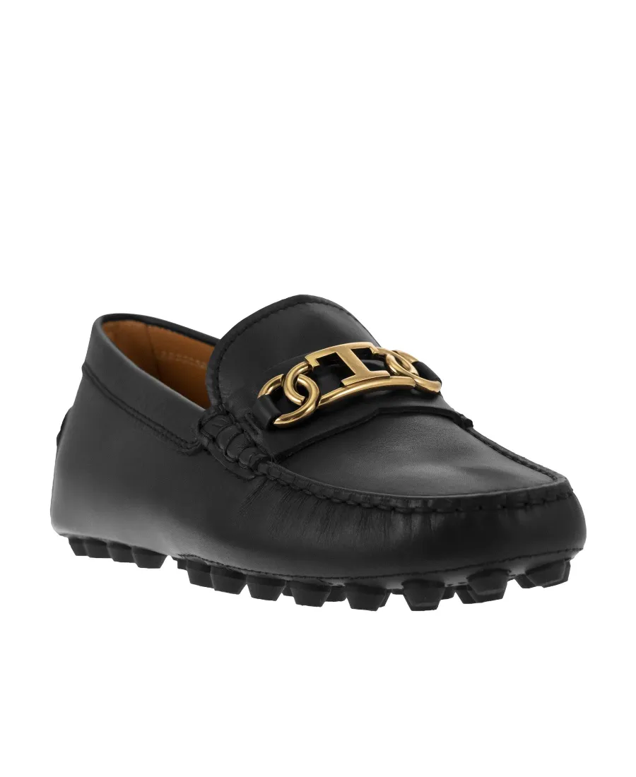 Tod's Logo Plaque Slip-On Loafers