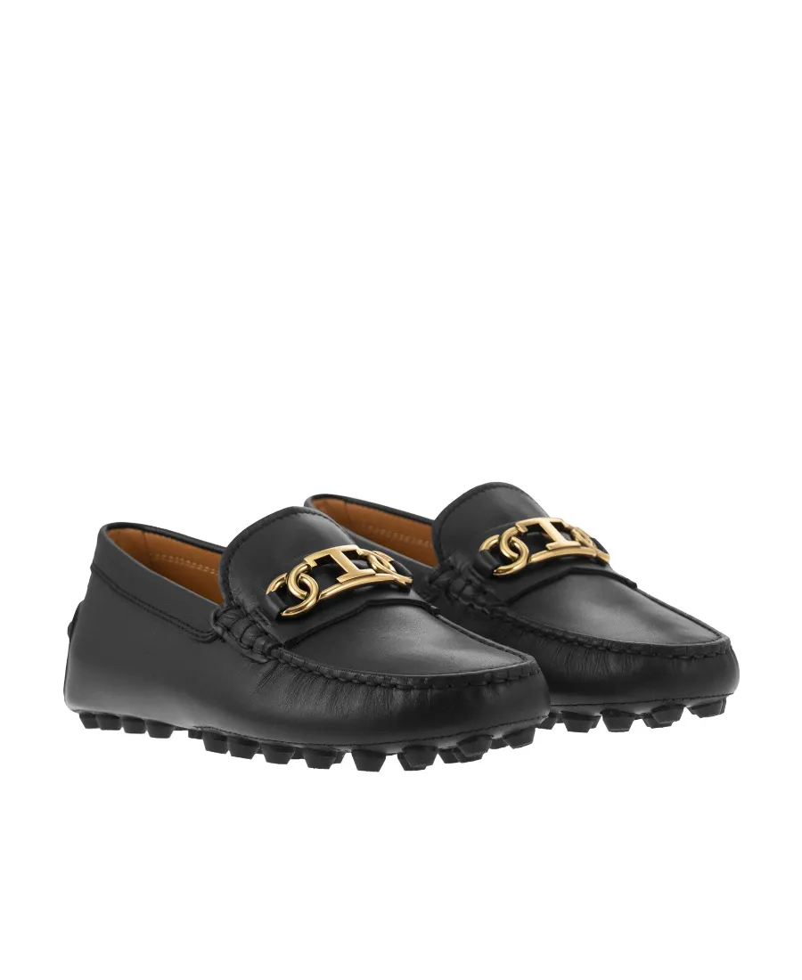 Tod's Logo Plaque Slip-On Loafers