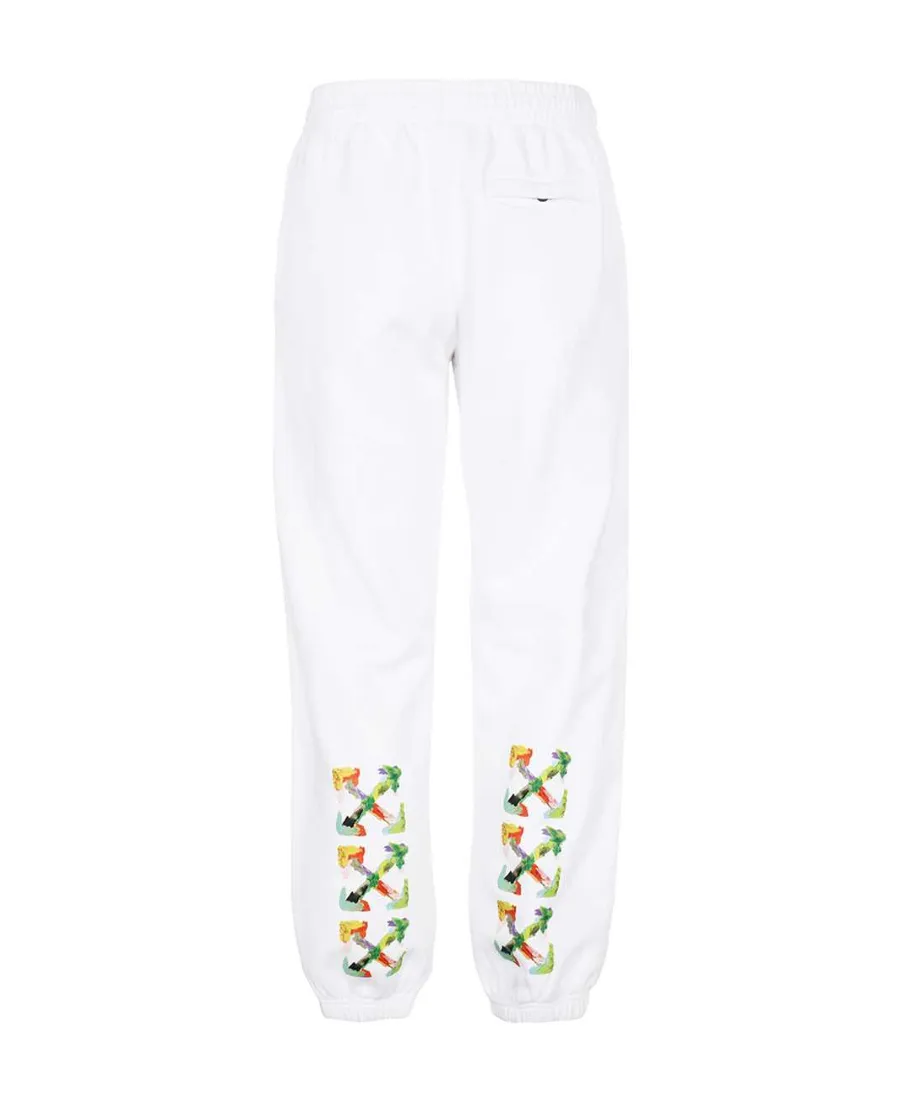 Off-White Logo Detailed Straight Leg Trousers