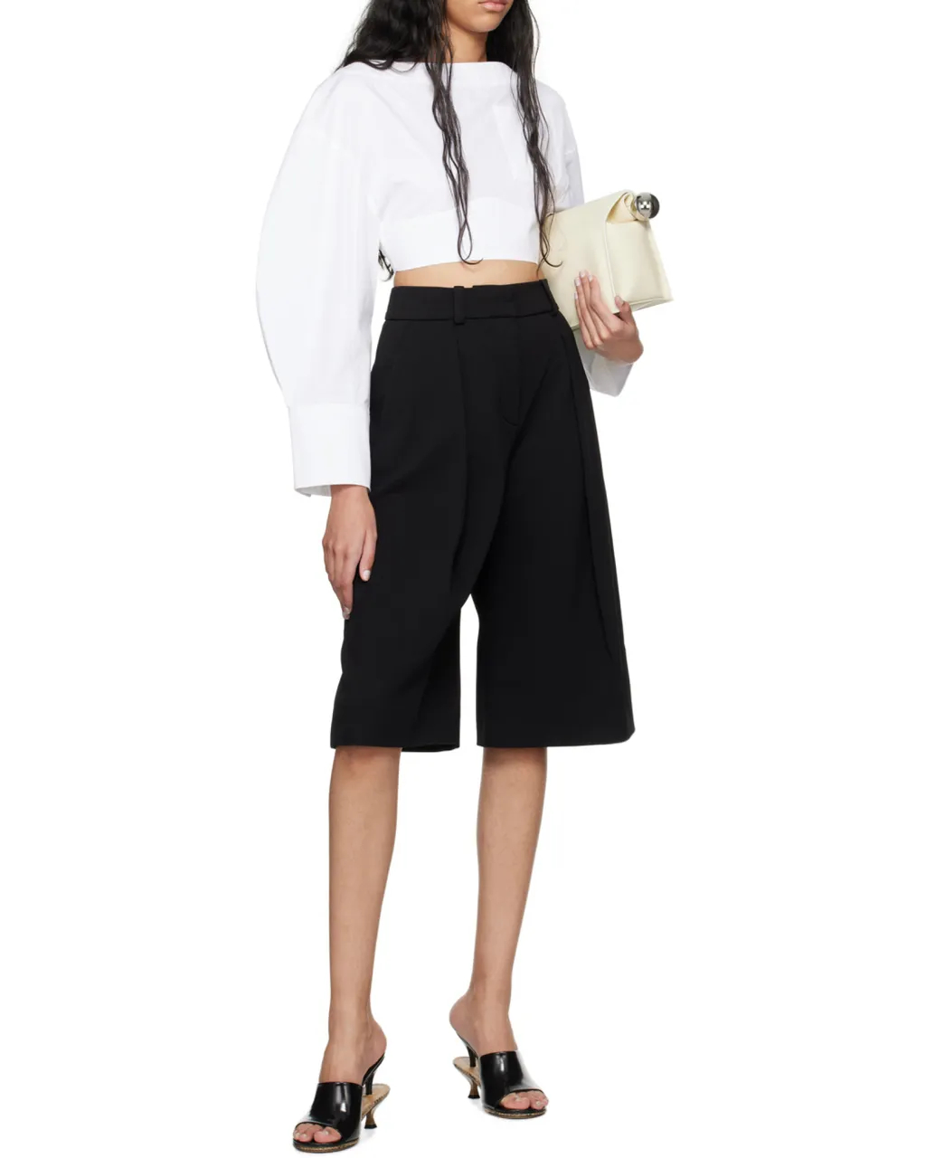 Jacquemus Open-Back Cropped Shirt