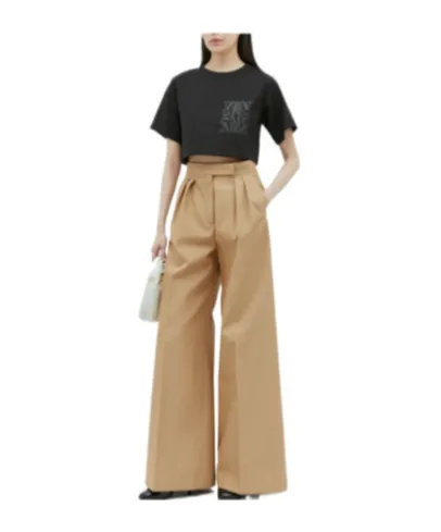 Max Mara Messico Crewneck Cropped T-Shirt