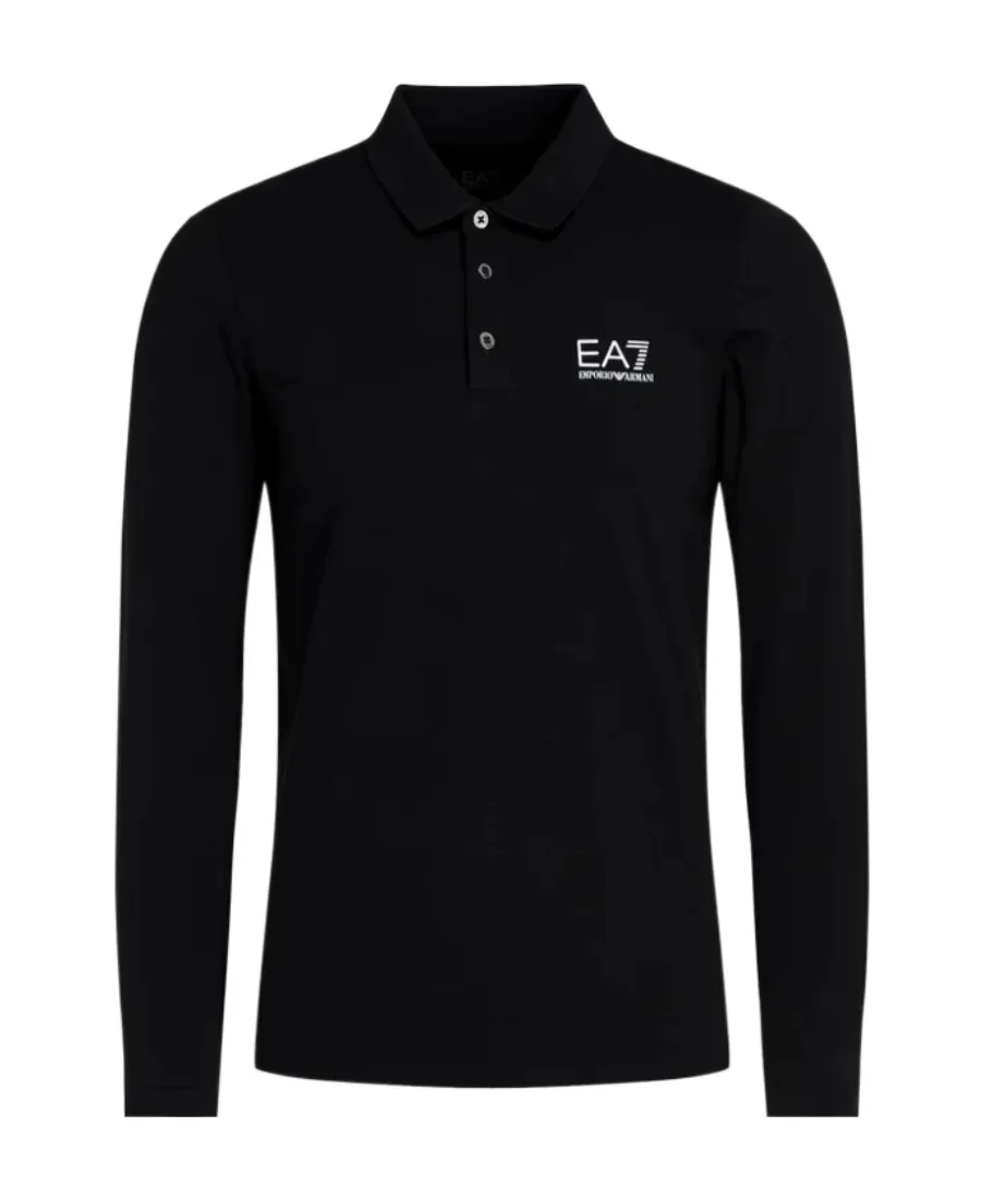 Logo Long-Sleeved Polo Shirt