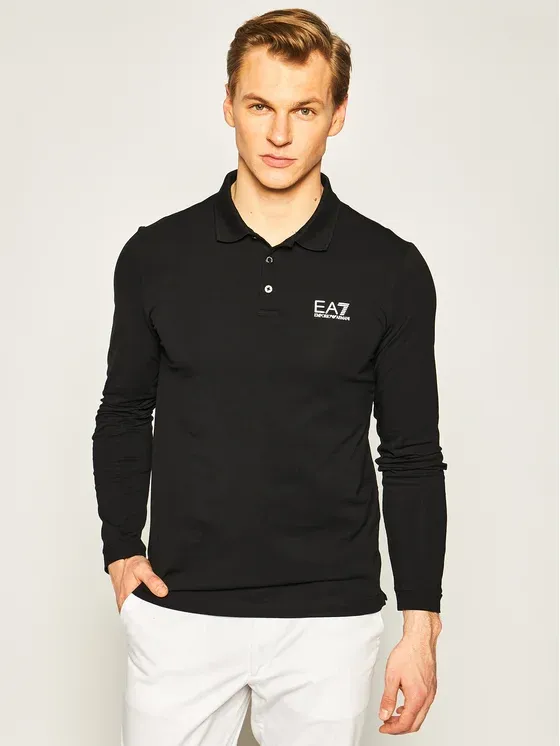 Logo Long-Sleeved Polo Shirt