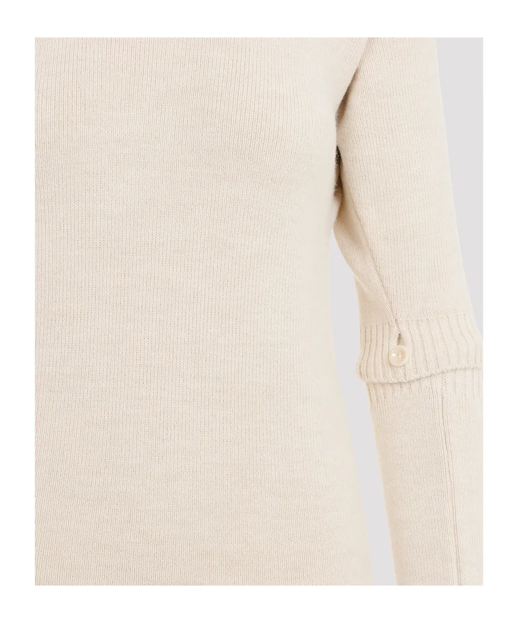 Lemaire Long Sleeved U-Neck Knitted Dress
