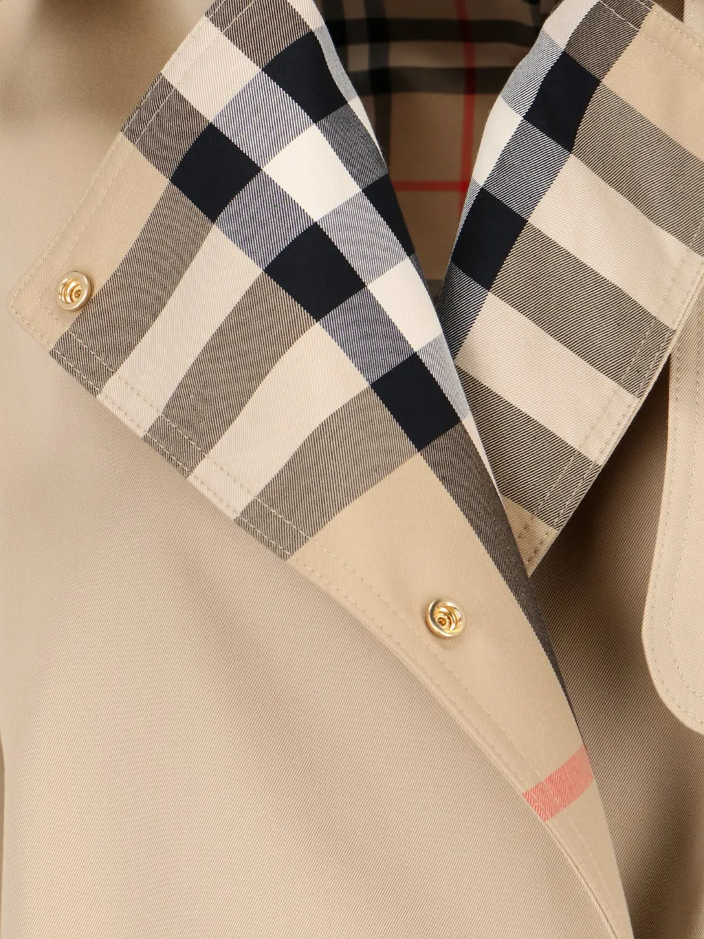 Burberry Belted Double-Breasted Checked Trench Coat