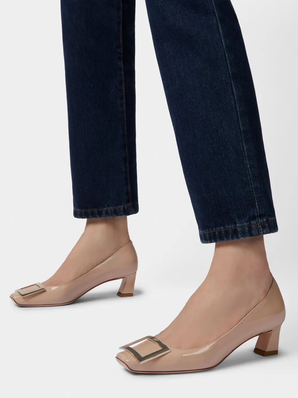 Roger Vivier Trompette Embellished Buckle Pumps