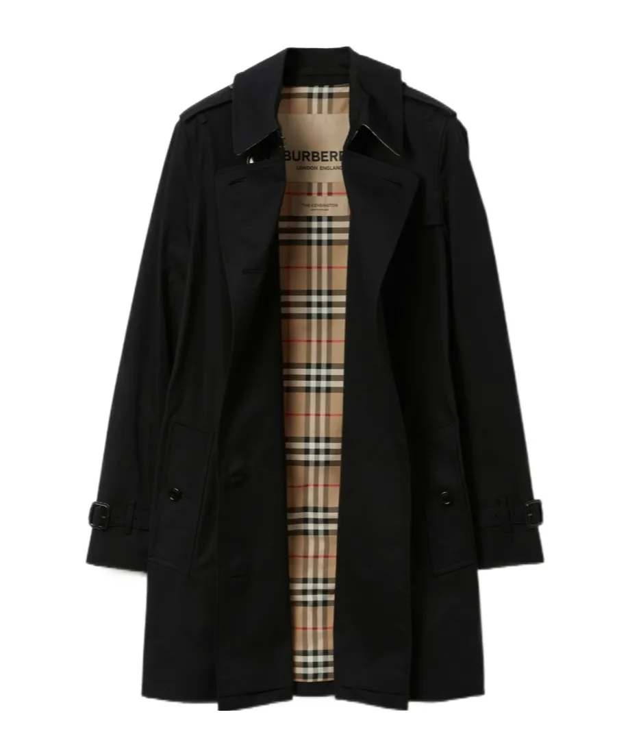 Burberry Double Breasted Belted-Waist Coat
