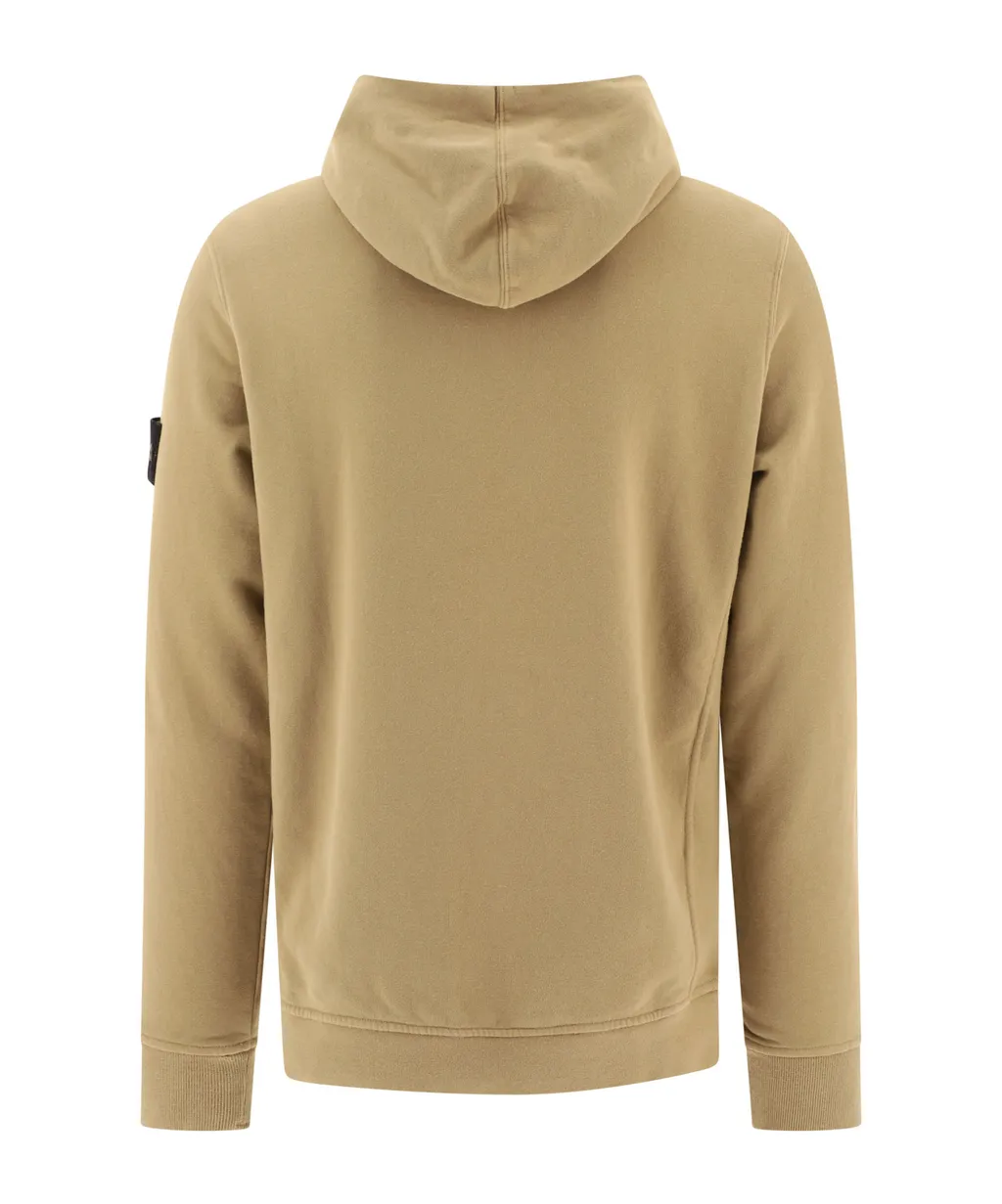 Stone Island Logo Patch Drawstring Hoodie