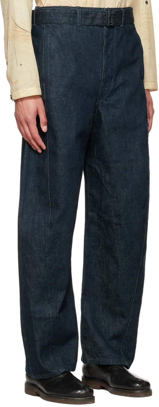 Lemaire High Waisted Straight Leg Trousers