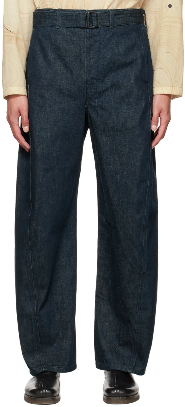Lemaire High Waisted Straight Leg Trousers