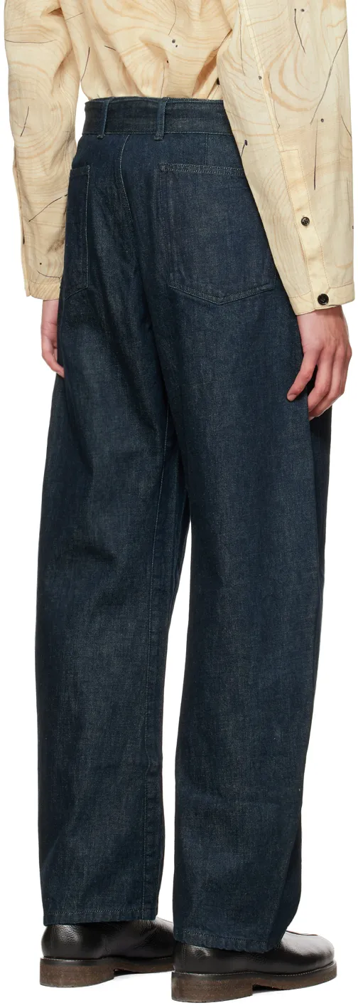 Lemaire High Waisted Straight Leg Trousers