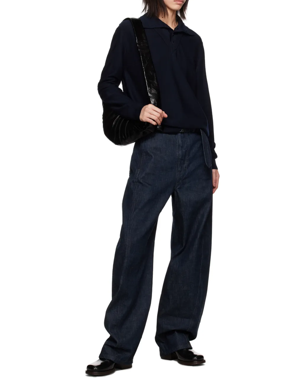 Lemaire High Waisted Straight Leg Trousers