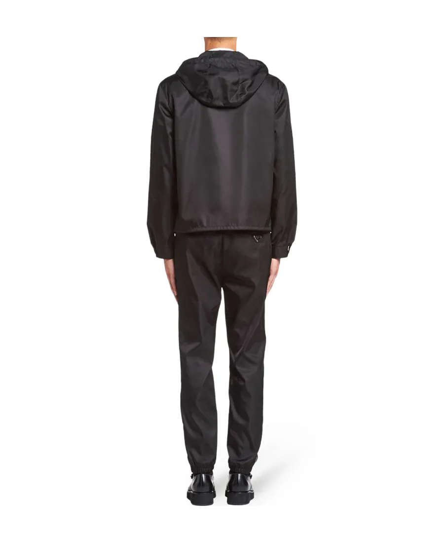 Prada Logo Plaque Zip-Up Jacket