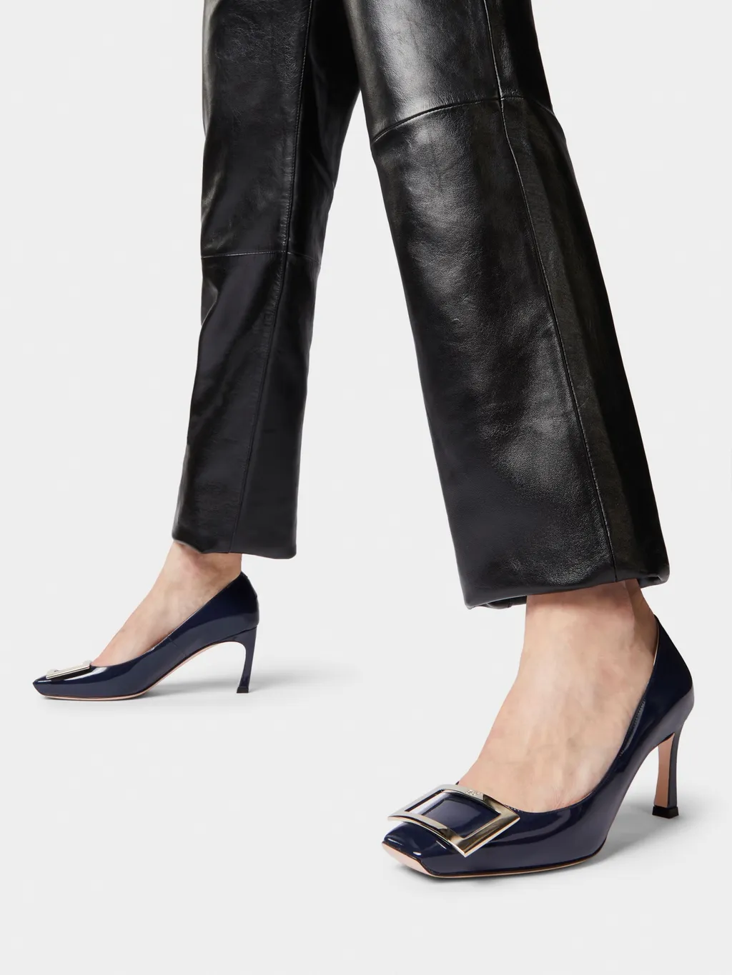 Roger Vivier Trompette Buckle Detailed Pumps