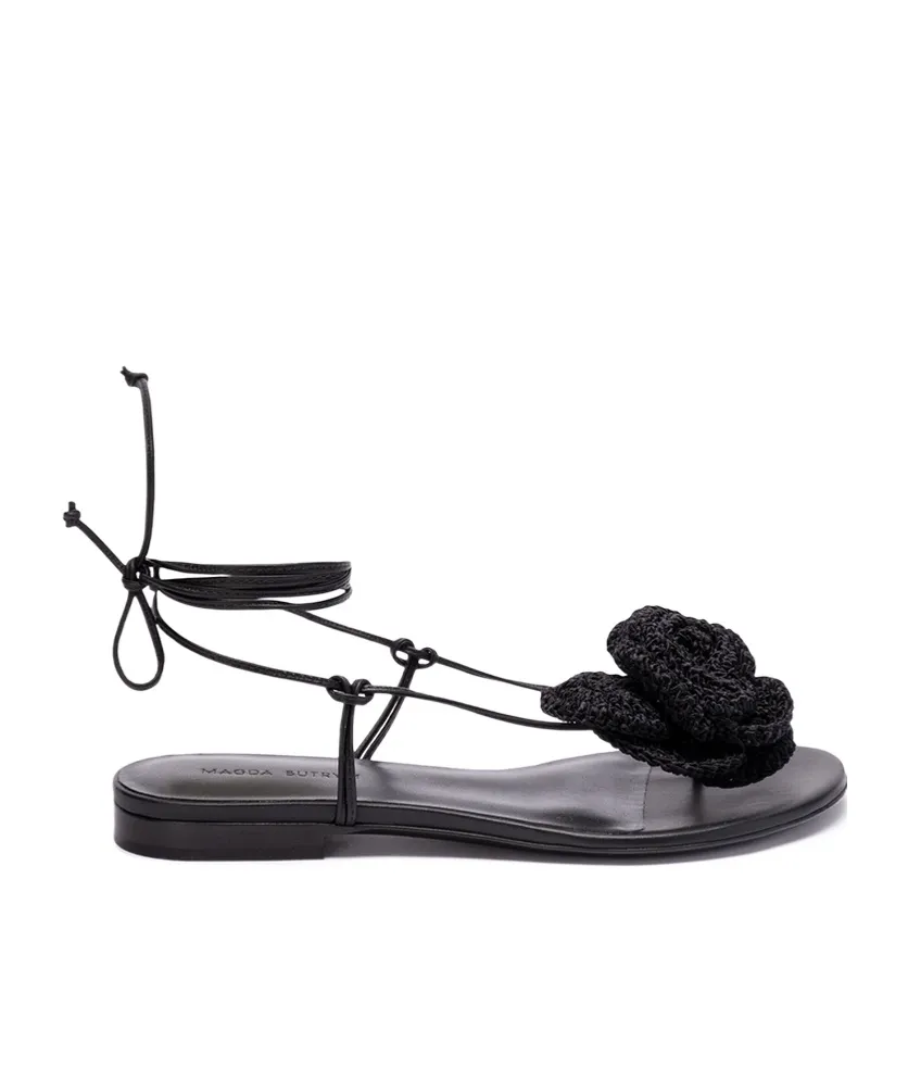 Magda Butrym Wrap Around Flower Sandals