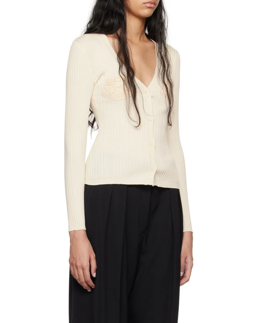 Magda Butrym Crochet Bra Cardigan