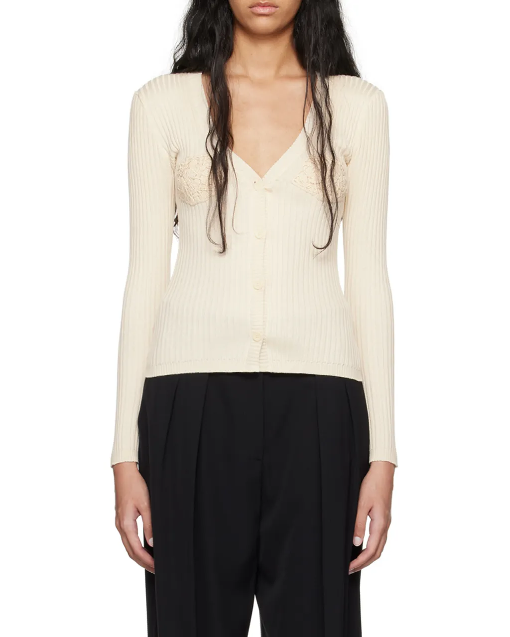 Magda Butrym Crochet Bra Cardigan