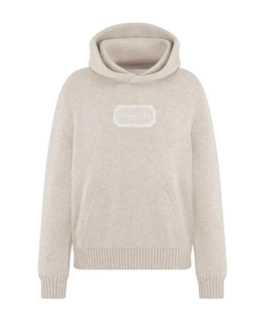 Dior Homme Logo Patch Long-Sleeved Hoodie