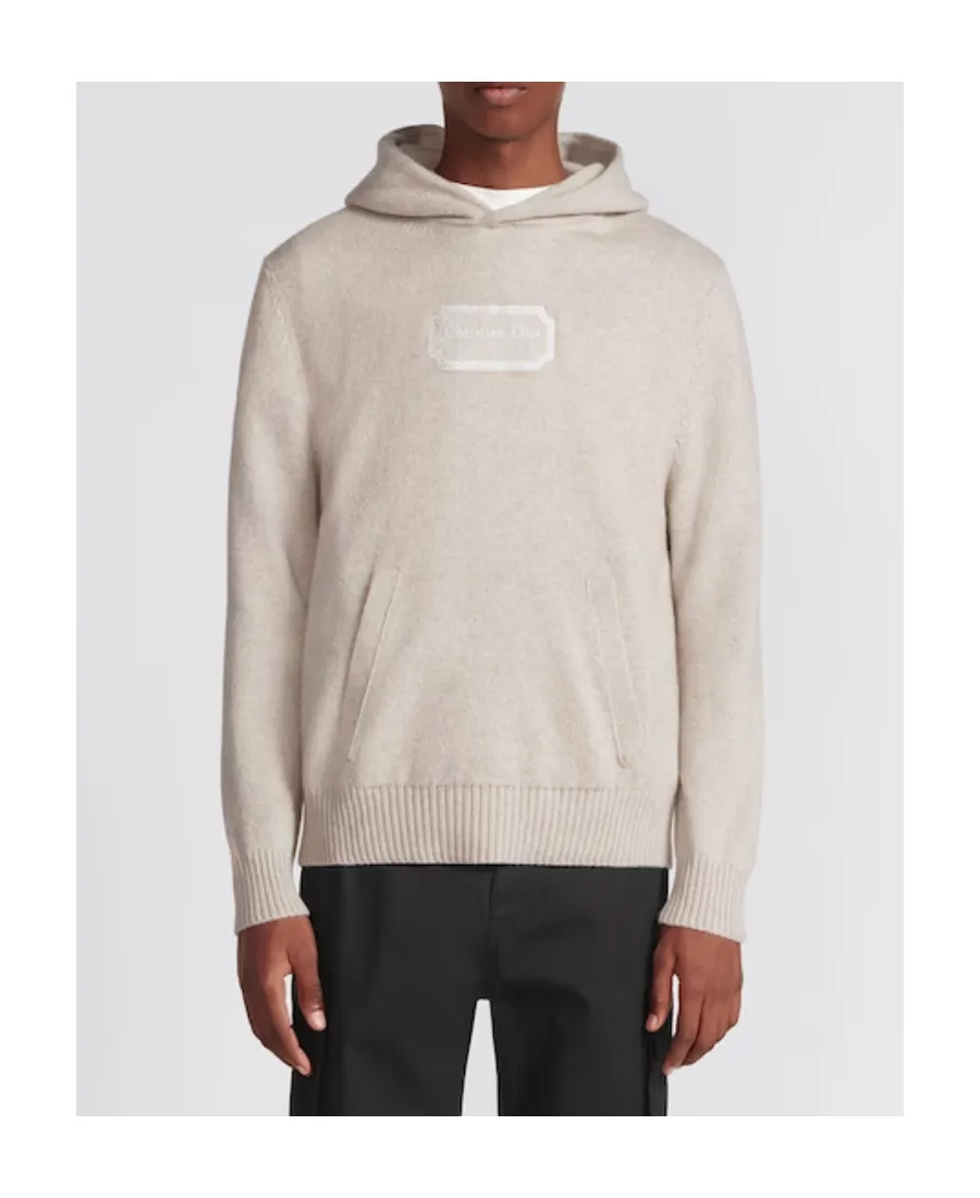 Dior Homme Logo Patch Long-Sleeved Hoodie