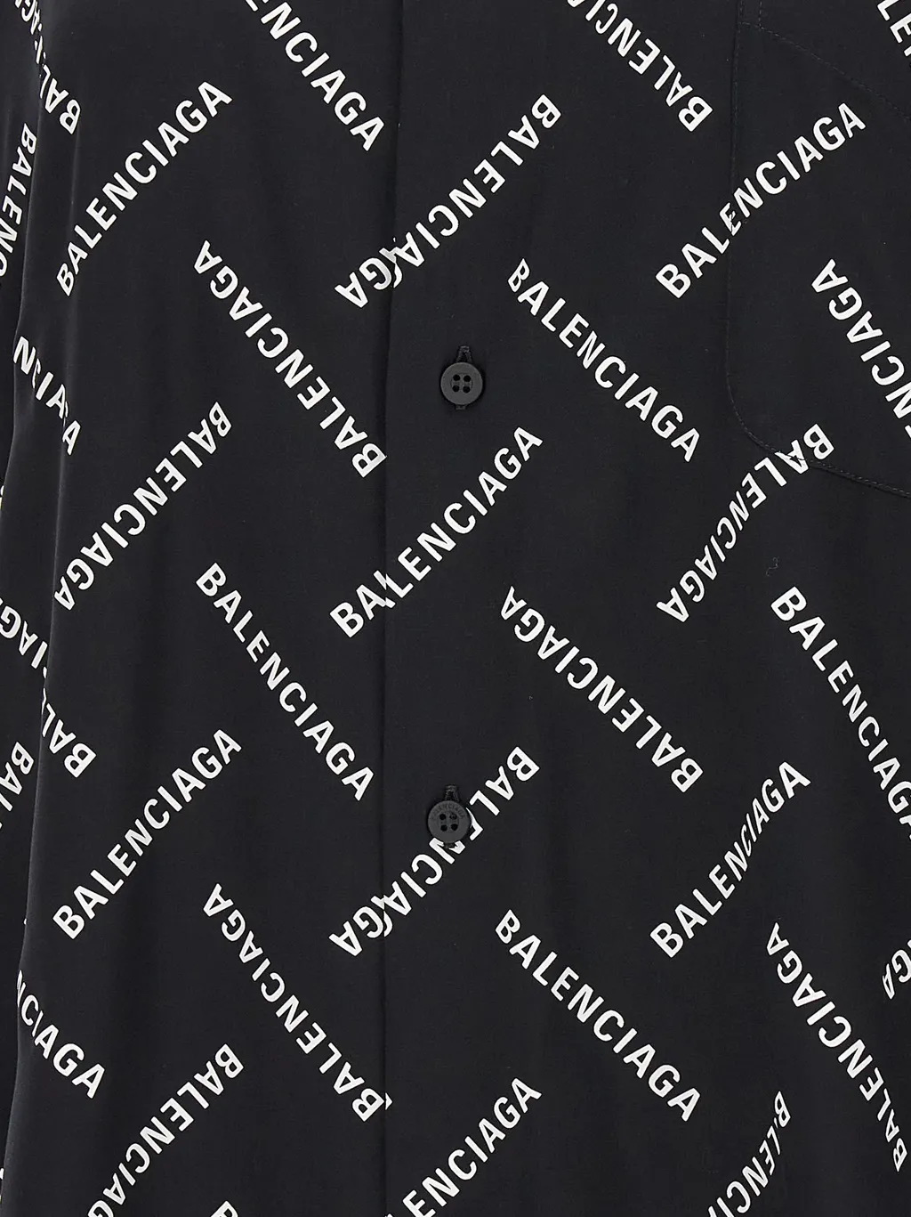 All-Over Logo Collared Long-Sleeve Shirt