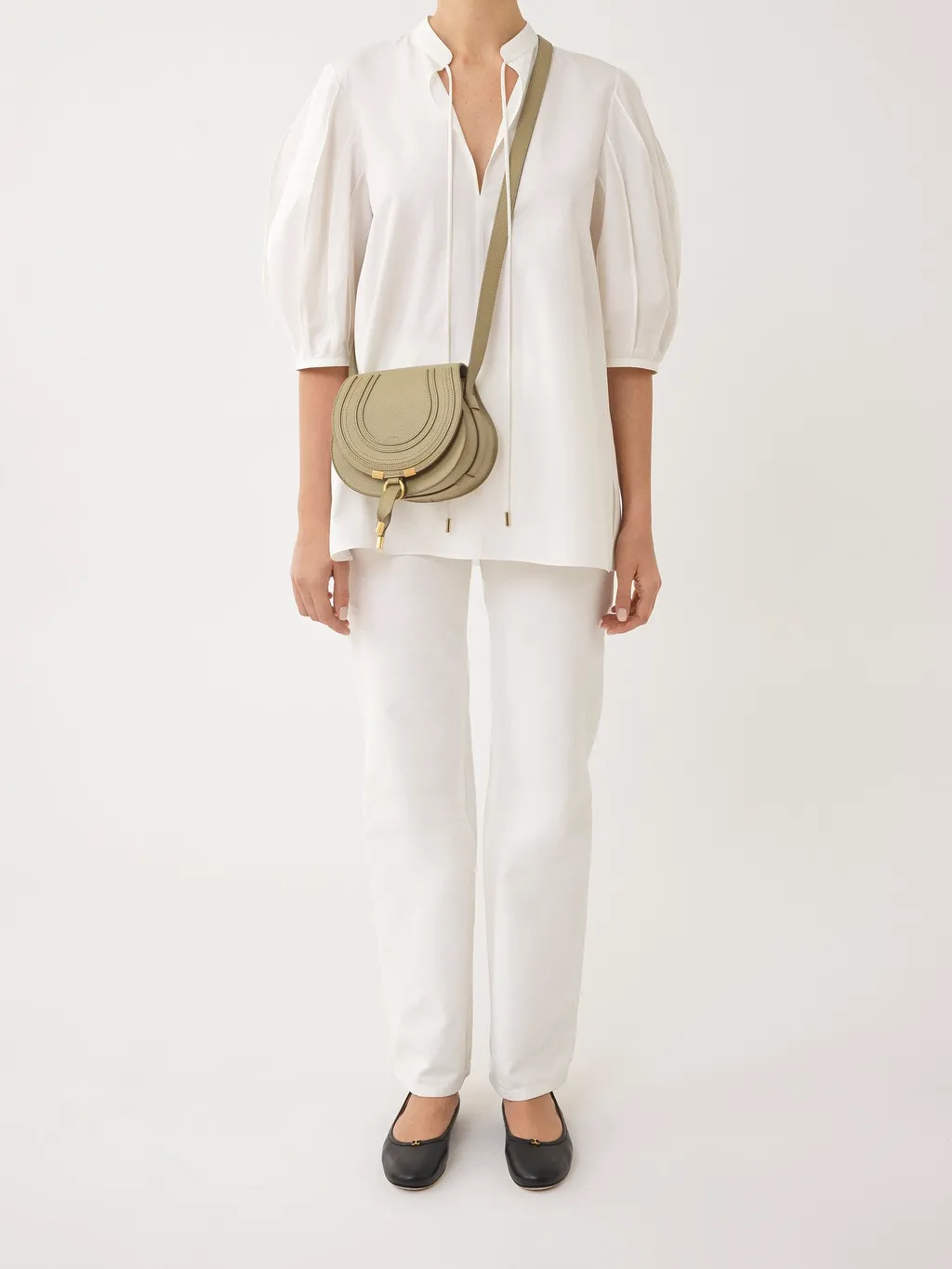 Small Marcie Leather Crossbody Bag
