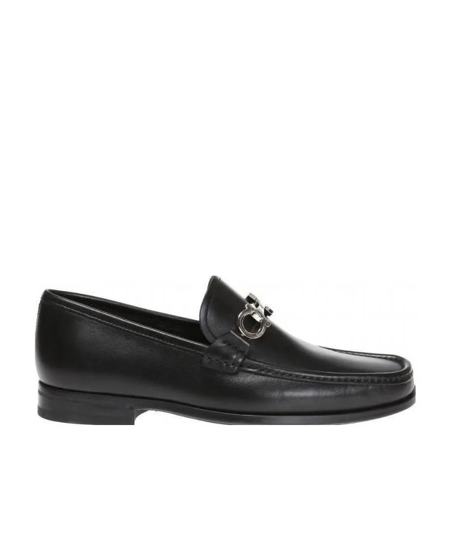 Salvatore Ferragamo Gancini Reversible Plaque Moccasins