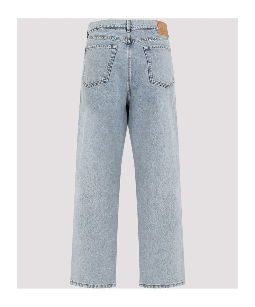Magda Butrym Loose Leg Denim Jeans