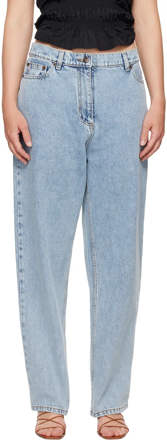 Magda Butrym Loose Leg Denim Jeans