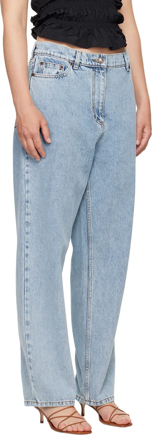 Magda Butrym Loose Leg Denim Jeans