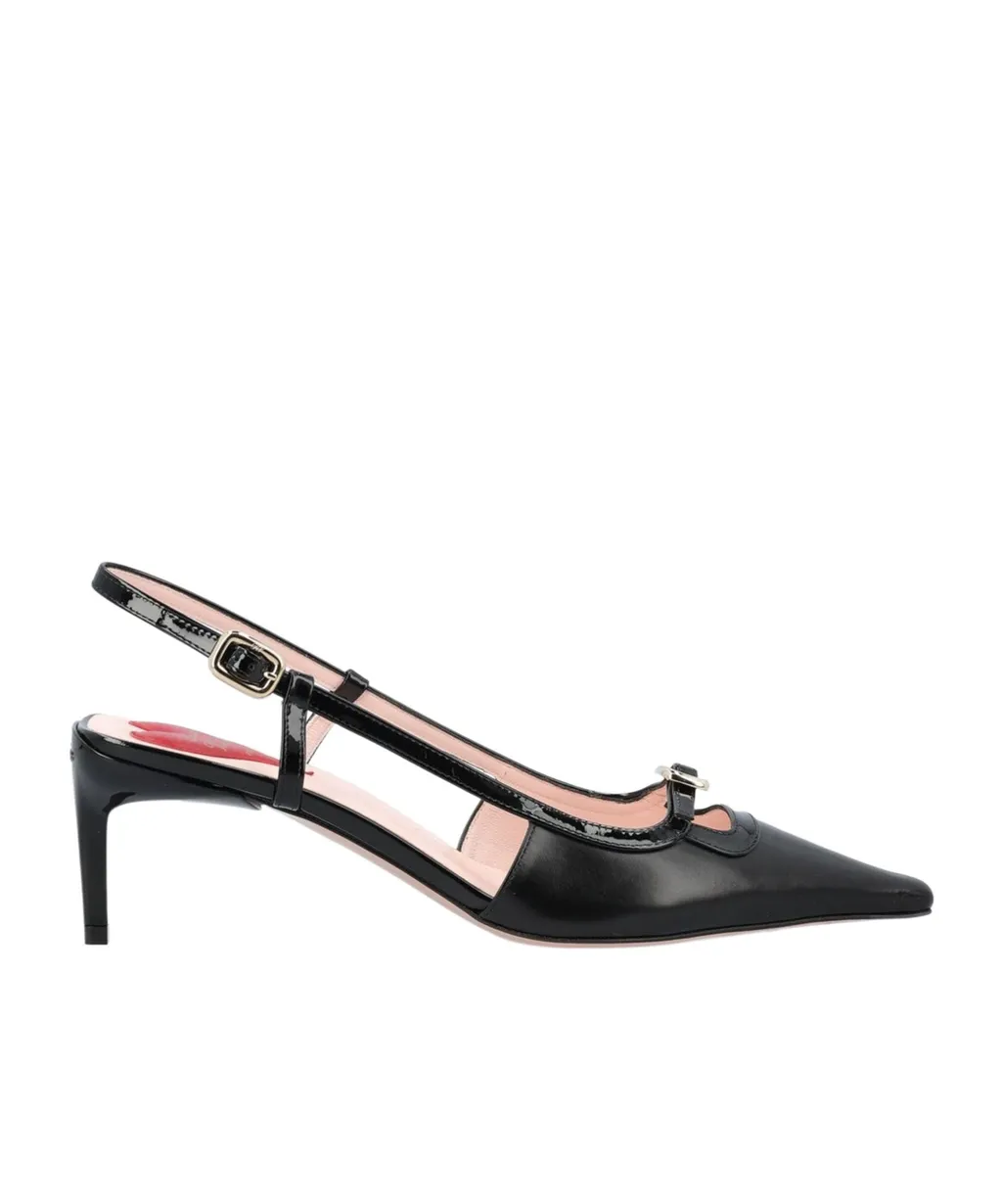 Roger Vivier Pointed Toe Slingback Pumps