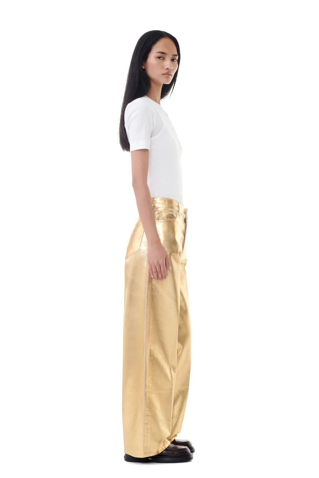 Ganni Straight Leg Trousers