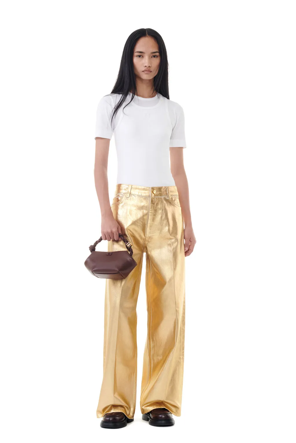 Ganni Straight Leg Trousers