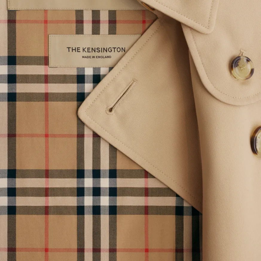 Burberry Double Breasted Belted Trench Coat