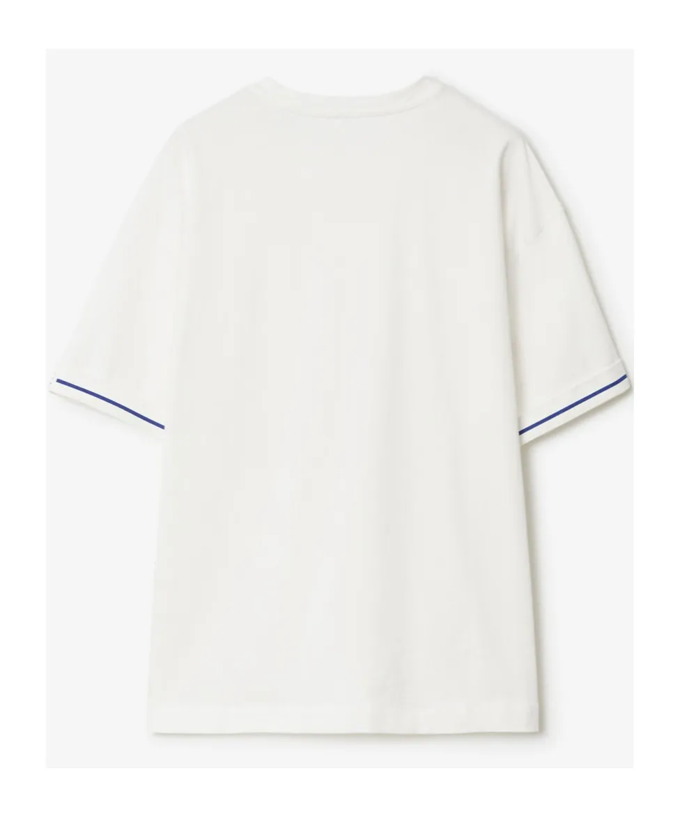 Burberry Logo Embroidered Crewneck T-Shirt