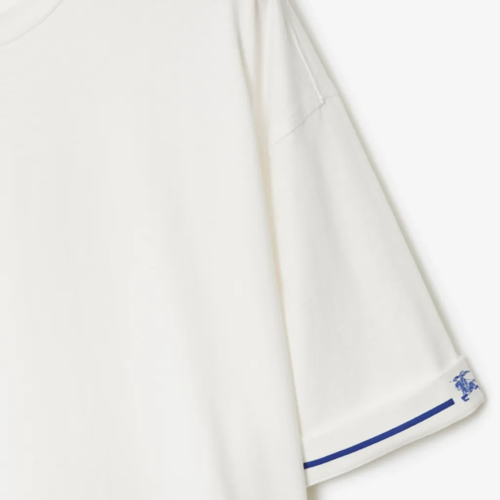 Burberry Logo Embroidered Crewneck T-Shirt