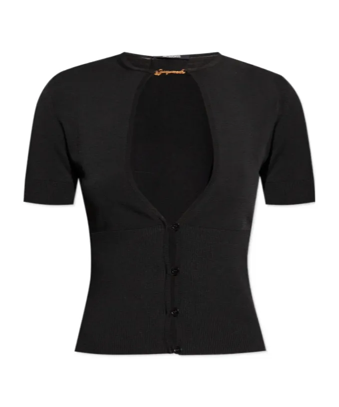 Jacquemus Le Haut Pralù Cropped Knitted Top