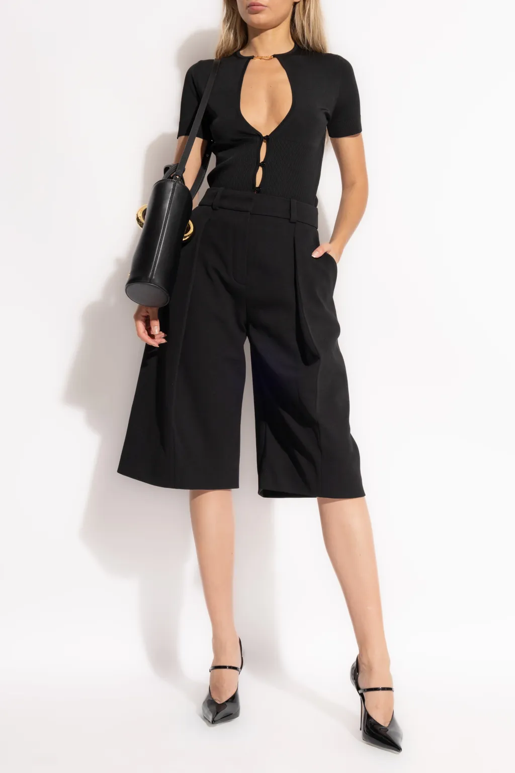 Jacquemus Le Haut Pralù Cropped Knitted Top