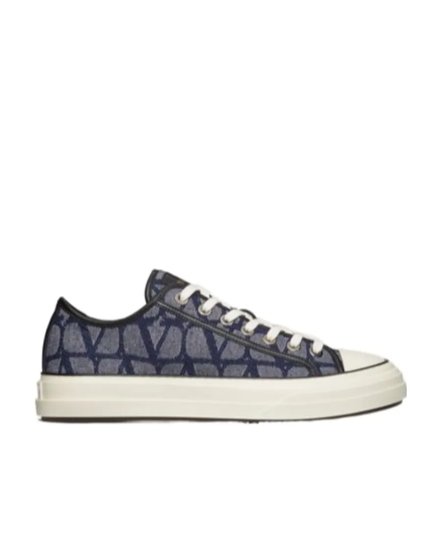 Valentino Toile Iconographe Totaloop Lace-Up Sneakers