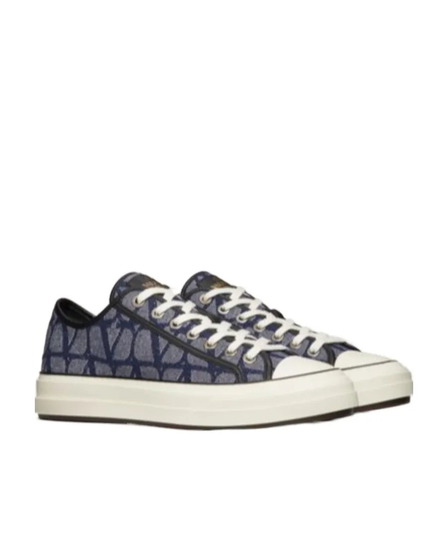 Valentino Toile Iconographe Totaloop Lace-Up Sneakers