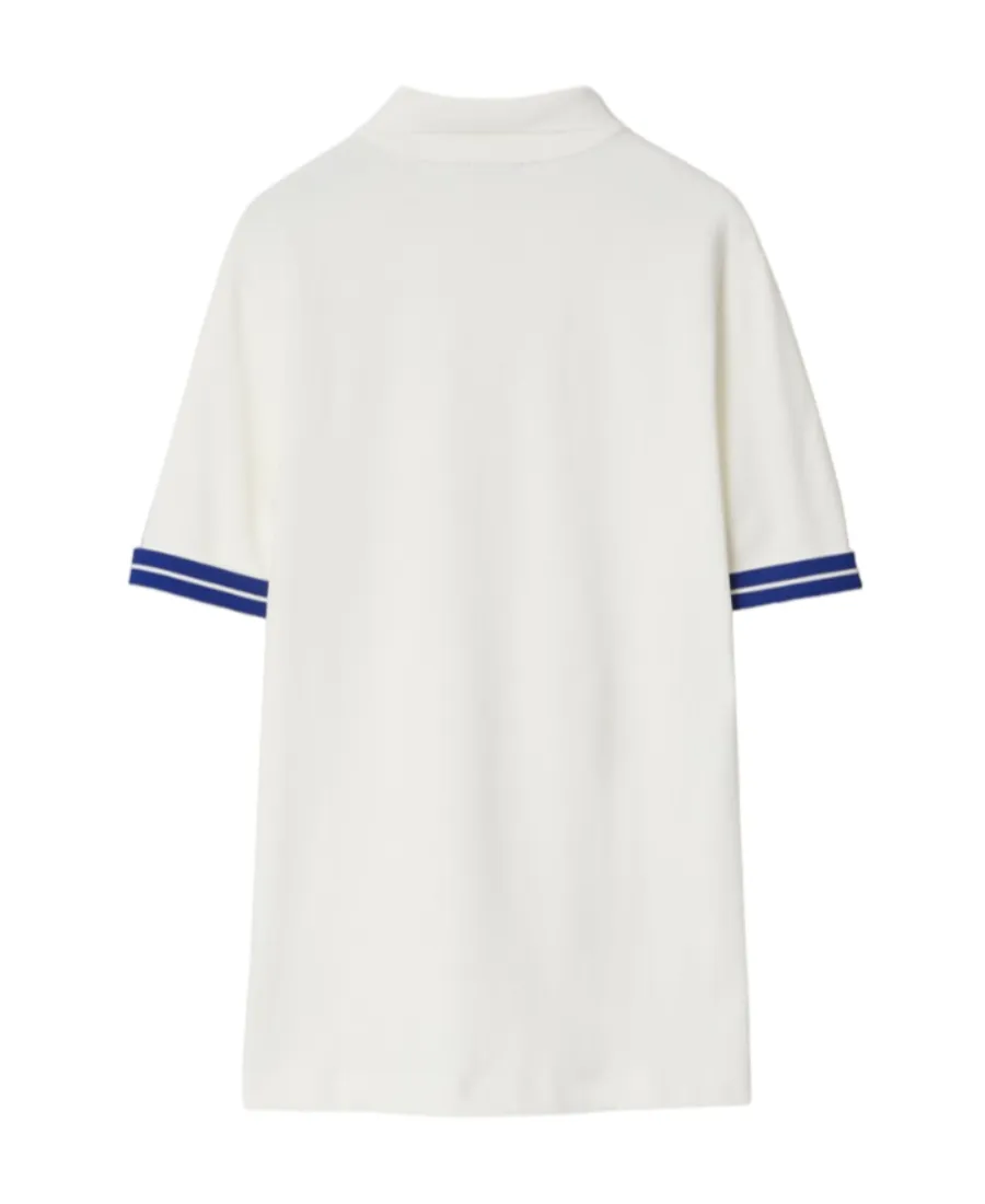 Burberry Striped-Detail Short Sleeved Polo Shirt