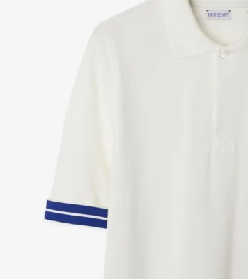 Burberry Striped-Detail Short Sleeved Polo Shirt