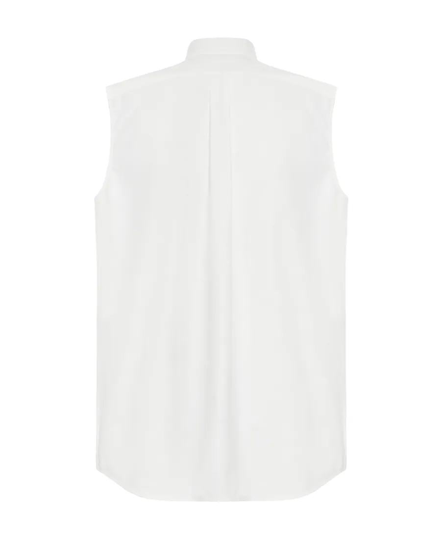 Prada Button-Up Sleeveless Shirt