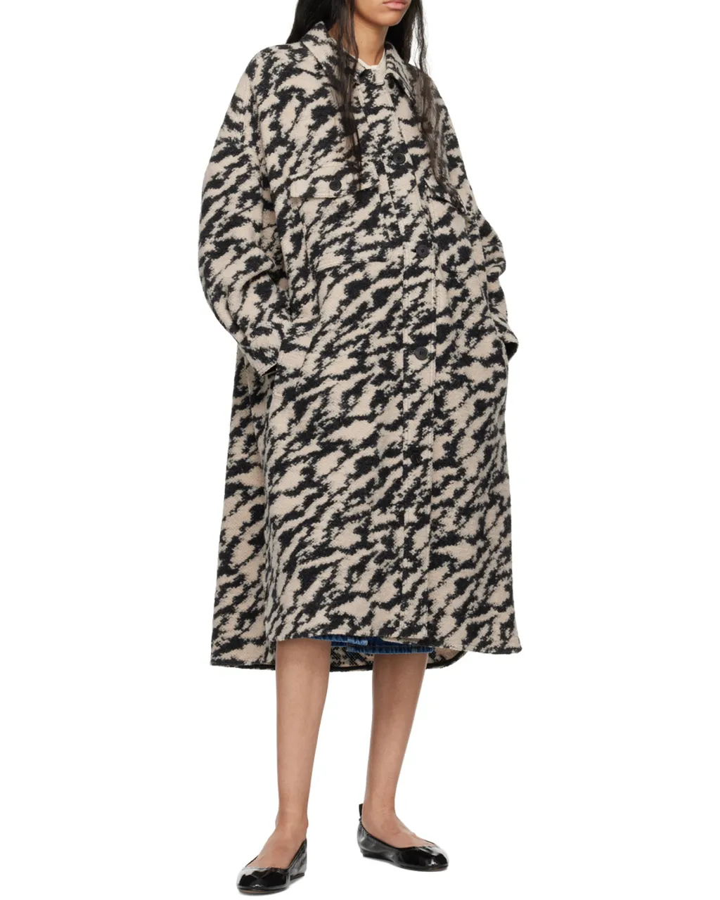 Isabel Marant ÉToile Fontizi Patterned Buttoned Coat